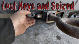 How to Remove a Seized Hitch Lock [upl. by Munniks]