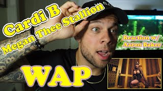 Cardi B  WAP REACTION feat Meg Thee Stallion  W Aaron Baker [upl. by Aurelia]