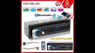 GEARELEC JSD 520 Car Stereo Radio Receiver Bluetooth AUX Input InDash Head Unit [upl. by Attesoj]