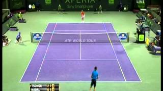 Nadal vs Tsonga Highlights Miami Masters 2012 [upl. by Malvina902]