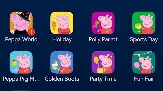 World of Peppa PigPeppa Pig HolidayPeppa Pig Polly ParrotPeppa Pig Sports DayPeppa Pig Fun Fair [upl. by Inohs827]