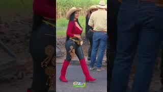 Beautiful Cowgirl with her Horse in Colombia cowgirl colombianwomen rodeo [upl. by Baxie]