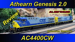 NEW Athearn Genesis 20  AC4400CW Detailed Review with Comparison Tsunami 2 DCC amp Sound [upl. by Tiraj586]