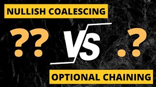 Nullish Coalescing vs Optional Chaining  Javascript Interview Question [upl. by Keverian390]