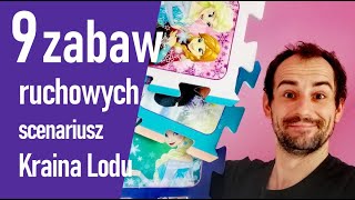 Pomysły na zabawy dla dzieci 31  Zimowe zabawy ruchowe  Kraina Lodu Frozen zabawy urodzinowe [upl. by Ainevuol]