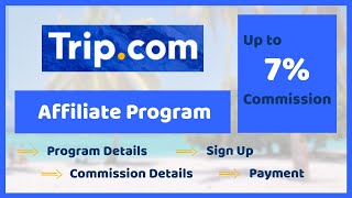 Tripcom Affiliate Program 2024  Earn Money from tripcom [upl. by Lonnard]