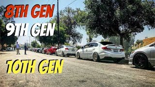 Biggest Honda Civic Car Meet [upl. by Eiroj]