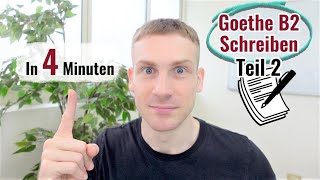 Goethe B2 Schreiben Teil 2  Quick and Easy Guide Subtitles [upl. by Firahs]