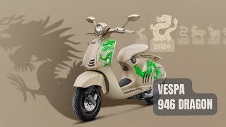 UNVEILING PIAGGIO VESPA 946 DRAGON 2024 [upl. by Nednyl537]