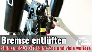 Shimano Scheibenbremse richtig entlüften Deore SLX XT XTR Zee Saint uvm Tutorial 7 [upl. by Hsekar]