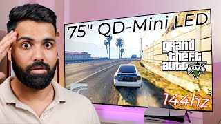 I Tested 75quot 4K 144hz QDMini LED TV with IMAX Cinema Experience  TCL C755 Review 🔥 [upl. by Aicineohp]