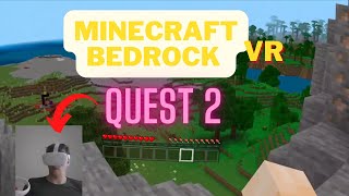 How to Play Minecraft Bedrock VR with Quest 2 Updated 2022 Tutorial [upl. by Shien]