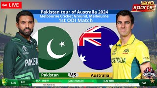 🔴 Live Pakistan Vs Australia– 1st ODI Match Live  PAK Vs AUS Live Match Today cricket pakvsaus [upl. by Hazelton772]