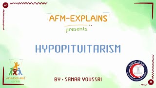 Hypopituitarism Samar Youssri [upl. by Kyd]