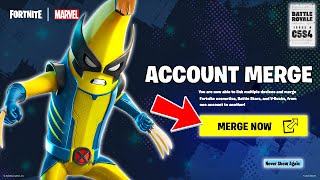 HOW TO MERGE FORTNITE ACCOUNTS SEASON 4 [upl. by Adnohsel778]