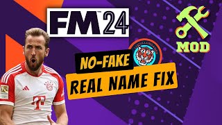 NO FAKE FM24  NOMI REALI E CONVOCAZIONE GERMANIA  Football Manager 2024 REAL NAME FIX Tutorial mod [upl. by Rodolph]