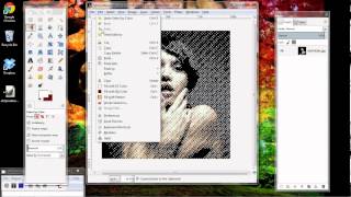 Dot Pixel Pixellated Rasturbated Images in GIMP [upl. by Htebazle]