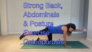 Stronger Back Abdominals amp Posture Exercises for Osteoporosis [upl. by Beryl]