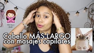 hacer CRECER EL CABELLO con masajes capilares  ¿Cómo hacerlos 🌴 [upl. by Luane]