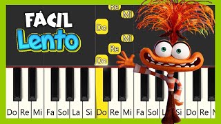 INTENSAMENTE 2  Bundle of Joy  Tutorial piano fácil  VERSIÓN LENTA [upl. by Zzahc]