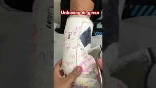 Unboxing de gesso hahaha explore foot hospitalar caster hospital asmr unboxing unboxingvideo [upl. by Wileen]