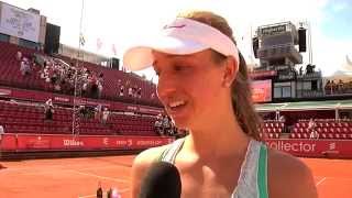 Mona Barthel celebrates in Båstad [upl. by Kcirederf309]