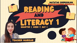 READING AND LITERACY 1 Q1 WK 7 DAY 1 LETRANG P  Sinugbuanong Binisaya [upl. by Atirehs217]