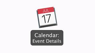 Mac Calendar Tutorial How to add amp Edit Event Details [upl. by Baniez862]