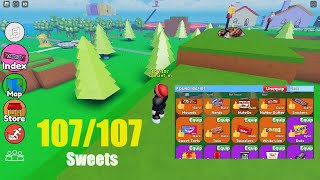 Roblox FIND THE SWEETS How to get all 107 Sweets [upl. by Anytsirhc797]