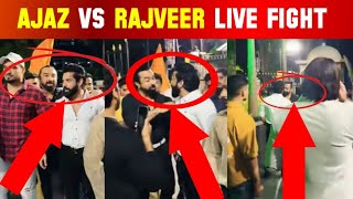 Ajaz Khan And Rajveer Fitness Live Fight 😱  Ajaz Khan Vs Rajveer Sisodiya LAFDA [upl. by Noorah299]