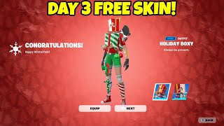 How To COMPLETE DAY 3 FREE SKIN WINTERFEST PRESENT QUESTS in Fortnite Chapter 5 [upl. by Lion]