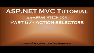 Part 67 Action selectors in mvc [upl. by Fenn]