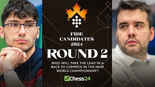 FIDE Candidates 2024 Rd 2  Will Hikaru Fabiano Pragg amp Co Break The Deadlock amp Score Wins [upl. by Yrolam]