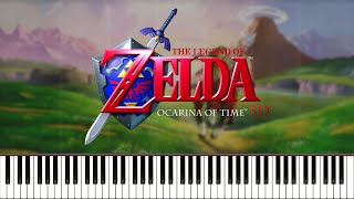 Title Theme  The Legend of Zelda Ocarina of Time Piano Cover  Sheet Music [upl. by Attenwahs]