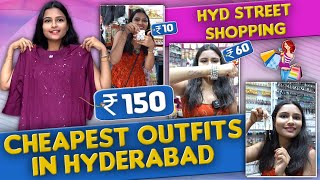 Cheapest Outfits in Hyderabad👗🥻  Episode 2  KPHB Street Shopping  Priya Inturu  Priyas Studio [upl. by Ahset658]