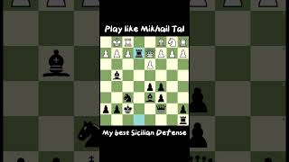 Play like Mikhail Tal My best Sicilian Defense  chess [upl. by Anaela]