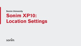 Sonim XP10  Location Settings [upl. by Babs]