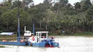 Gold prospecting gold dredging [upl. by Icyaj]