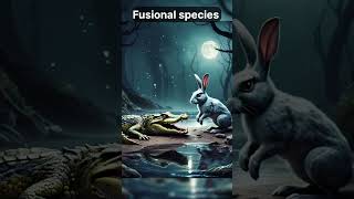 Fusional species Ai hybrid fusion hybridanimals hybridcreatures animals aiartwork shorts [upl. by Peony]