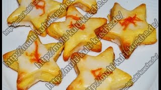 Orangen Sterne  Plätzchen  Weihnachten  cookie  Christmas [upl. by Lamee]