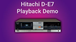 Hitachi DE7 Playback Demo [upl. by Elburr]