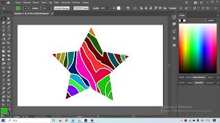 Adobe Illustrator Yıldız Silgileştirmesi ve Renk Tonları Ayarlaması [upl. by Arrim]