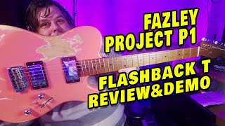 Fazley Project P1 Flashback T Shell Pink Limited Ed  The Lamb Guitar Reviews and Demo relic [upl. by Aikrehs]