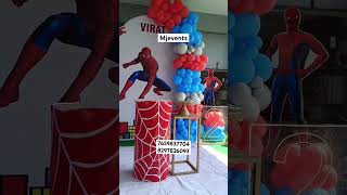 SpiderMan Theme Decor Done By Team mjeventsvzm [upl. by Enwahs189]