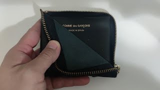 Comme des Garcons sa3100 HalfZip Wallet [upl. by Swetlana694]