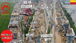 Así va la Construcción del Metro de Bogotá 🇨🇴  Nuevo Avance del Tramo WF1 en la Av Villavicencio [upl. by Alys]