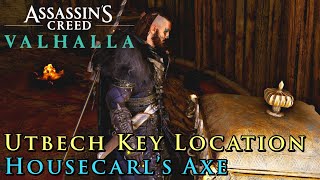 Assassins Creed Valhalla  Utbech Chest Key Location Housecarls Axe [upl. by Lrat]