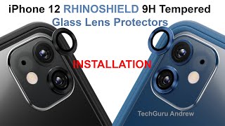 iPhone 12 9H Tempered Glass Lens Protectors RHINOSHIELD INSTALLATION [upl. by Caswell]