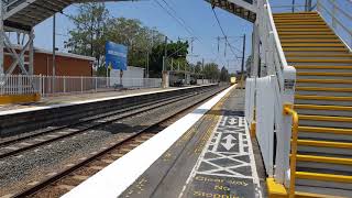 City of Rockhampton Tilt train works Q301 through Burpengary with hornshow [upl. by Bracci443]