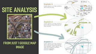 Architecture Site Analysis for Presentation  Photoshop Tutorial Phân hiện trạng tích khu đất [upl. by Issie]